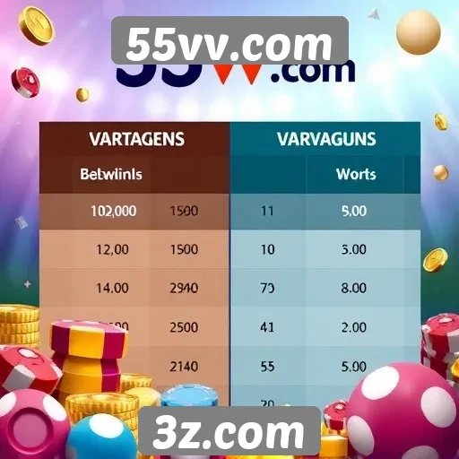 Comparativo entre 55vv.com e outros sites de jogos