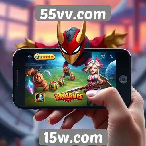 Facilidade de navegação em dispositivos móveis no 55vv.com